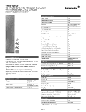 Thermador T18IF900SP Product Specs