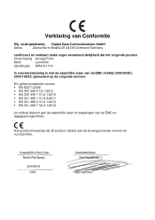 LevelOne WAP-6111H EU Declaration of Conformity
