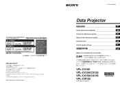 Sony VPL-CX100 Startup Guide