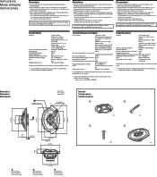 Sony XS-R6946 Operating Instructions