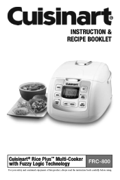Cuisinart FRC-800 FRC-800 Manual