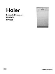Haier HDW9WH User Manual