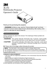 3M X15I Operation Guide