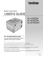 Brother International HL-4570CDWT Users Manual - English