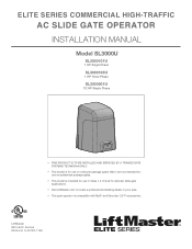 LiftMaster SL3000501U SL3000101U Installation Manual