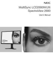NEC LCD2690WUXI User Manual