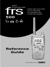 Uniden FRS500 English Owners Manual