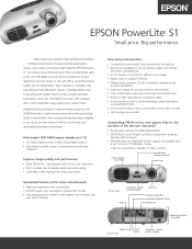 Epson PowerLite S1 Product Brochure