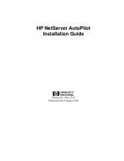 HP D9126AV HP AutoPilot Installation and User Guide