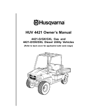 Husqvarna HUV4421GXL Owners Manual