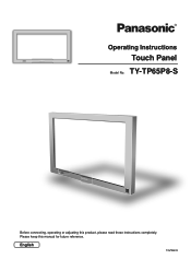 Panasonic TY-TP65P8-S Operating Instructions