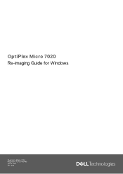 Dell OptiPlex Micro 7020 Re-imaging Guide for Windows