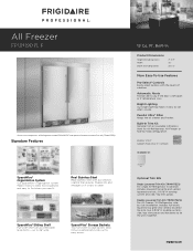 Frigidaire FPUH19D7LF Product Specifications Sheet (English)