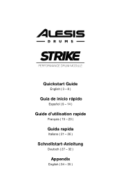Alesis Strike Pro Special Edition Strike Pro Special Edition - Quickstart Guide