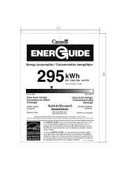 Haier DWL4035DCBB Energy Guide Label