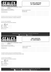Sealey SCF8WL Declaration of Conformity