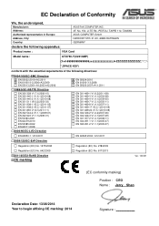 Asus GTX750-PHOC-2GD5 CE certification - English version