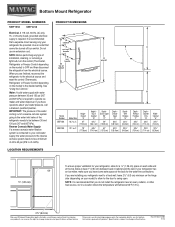 Maytag MBF2258FEZ Dimension Guide