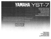 Yamaha YST-7 YST-7 OWNERS MANUAL