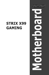 Asus ROG STRIX X99 GAMING STRIX X99 GAMING Users Guide English