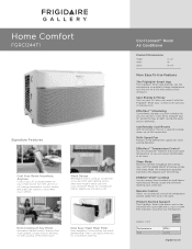 Frigidaire FGRC1244T1 Product Specifications Sheet