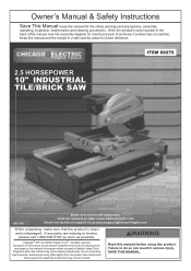 Harbor Freight Tools 69275 User Manual