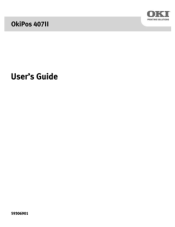 Oki OKIPOS 407II SerialBlack Users Guide