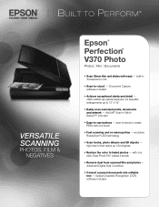 Epson V370 Product Specifications