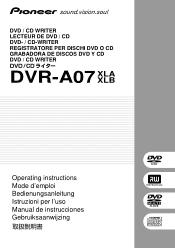 Pioneer DVR-A07XLB Operating Instructions