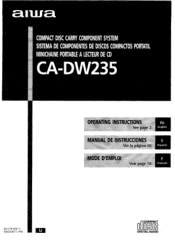 AIWA CA-DW235 Operating Instructions