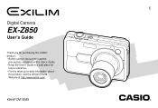 Casio EX-Z850 Owners Manual