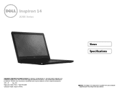 Dell Inspiron 14 3452 Specifications