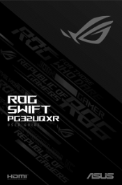 Asus ROG Swift PG32UQXR User Guide