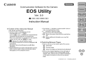Canon EOS-1D C EOS Utility Ver.3.0 for Windows Instruction Manual