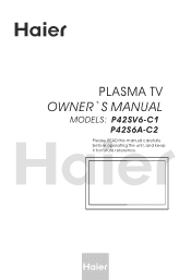 Haier P42S6A-C1 User Manual