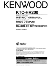 Kenwood KTC-HR200 Instruction Manual