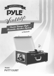Pyle PVTT15UBT User Manual