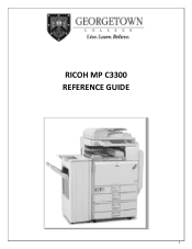 Ricoh Aficio MP C3300SPF Reference Guide