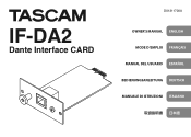 TASCAM IF-DA2 Owners Manual