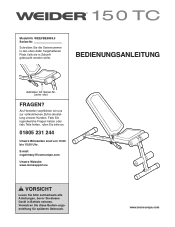 Weider Tc 150 Bench German Manual