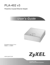 ZyXEL PLA-402 v3 User Guide