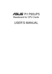 Asus P65UP5-PKND User Manual