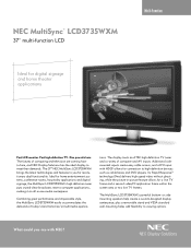 NEC LCD3735WXM LCD3735WXM Brochure