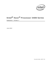 Intel BX80605X3430 Data Sheet