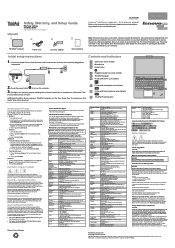 Lenovo ThinkPad X240s (English) Safety, Warranty and Setup Guide