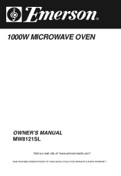 Emerson MW8121SL Owners Manual