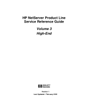 HP LC2000r HP Netserver Service Handbook, Volume 3 - High-End