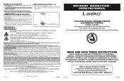 Lasko CC24843 User Manual