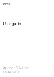 Sony Xperia XA Ultra Help Guide