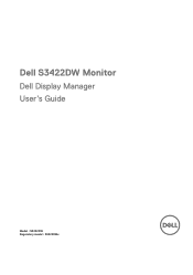 Dell S3422DW Monitor Display Manager Users Guide